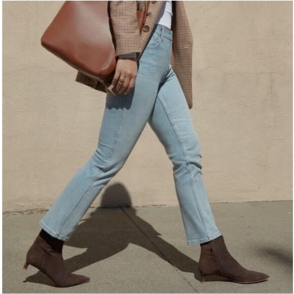 New NWOB Everlane The Editor Boot Made‎ In Italy Size 7.5 7 1/2 Brown Suede - Picture 1 of 11
